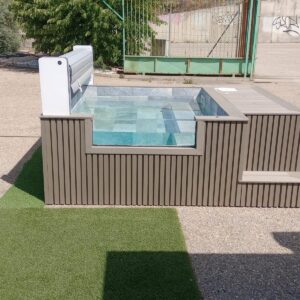 Poolspa de 2,40 x 2 m (9MI/24 AR) con cubierta automática