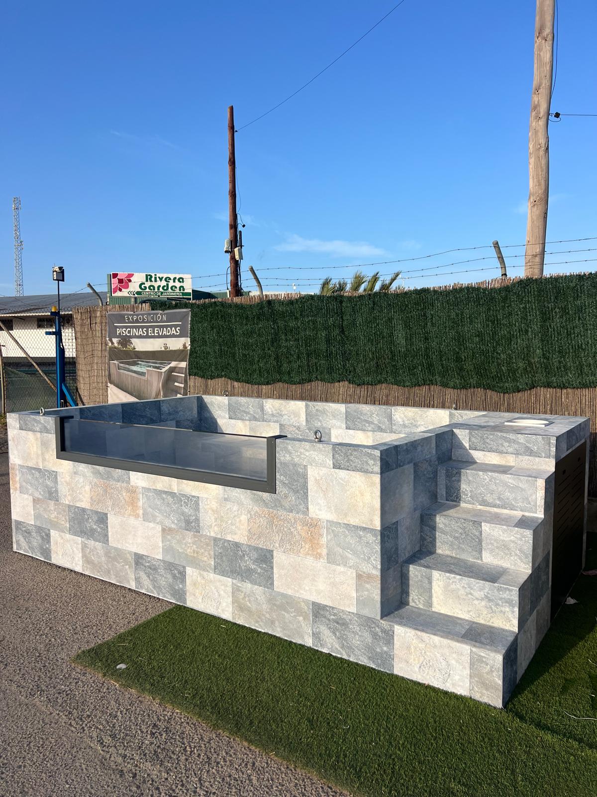 Piscina Elevada de patio MIAMI 3,90 x 2,20×1,12 m (1005SL TA)