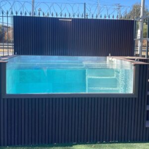 Piscina Elevada de patio 3 x 2,2 M con cristal ampliado (14PPCO/24 DH)